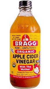 bottle of Braggs Apple Cider Vinegar