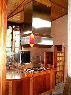 The kitchen nearing completion