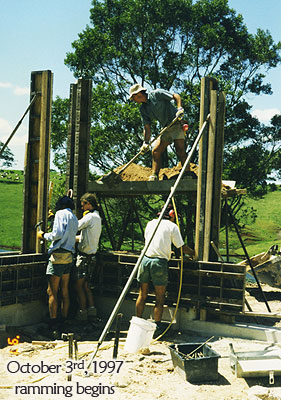 Work starts on the first section of the first wall 