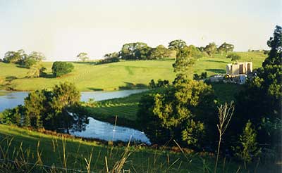 a distant view of the work in progress 