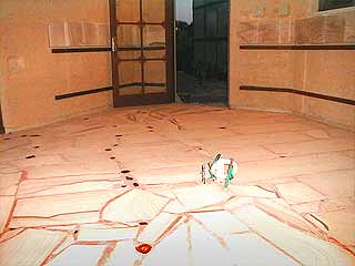 grouted floor