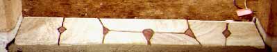 an internal dooway sill between rooms
