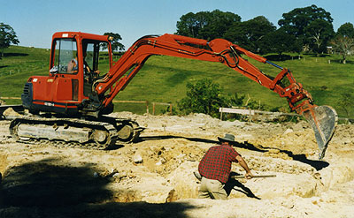 cleaning the trenches