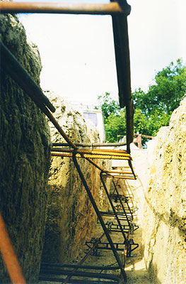 the z-beams in place and tied together