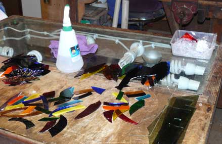 Cleaning the glass for asembly
