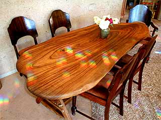 The dining table sees the light