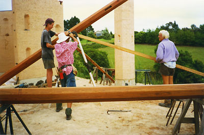 raising the poles - first stage