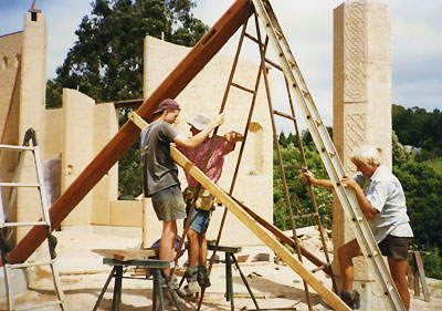 raising the poles - third stage