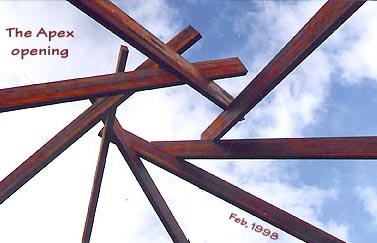 reciprocal rafters locked in place