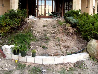 The steps defined - view from bottom