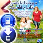 Simple, safe and Natural guidance in an MP3 track to motivate you to achieve an optimum Quality in your life